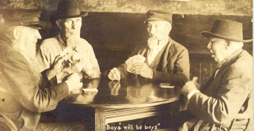 Oldmen playing poker